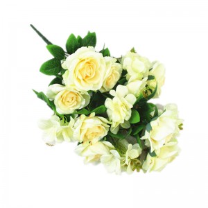 family Artificial China rose Pricelist Flower Head Vantage Fake rose Silk Plastic Plants with Stem for funeral
