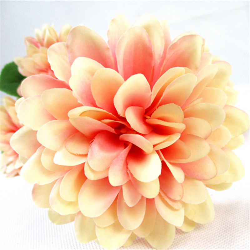 6 Heads Dahlia Fake Flowers Artificial Dahlia Flowers Faux Flowers for Home Wedding Party Office Supplies