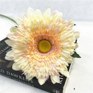 Artificial Flower Chrysanthemum Single Stem with for Decoration