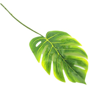 Artificial Tropical Palm Leaves Luau Party Decoration Monstera Fake Large Green Leaf for Hawaiian Luau Party Decorations Jungle Beach Birthday Theme BBQ Party Supplies