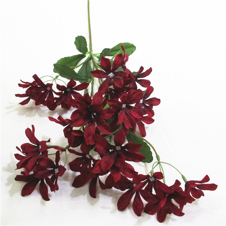 Изкуствени цветя Вечерни иглики Фалшиво Cordate telosma Растение за домашен декор