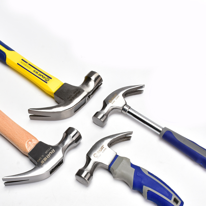 Hand Tools Head Polishing Treatment Mini Claw Hammer with TPR Handle