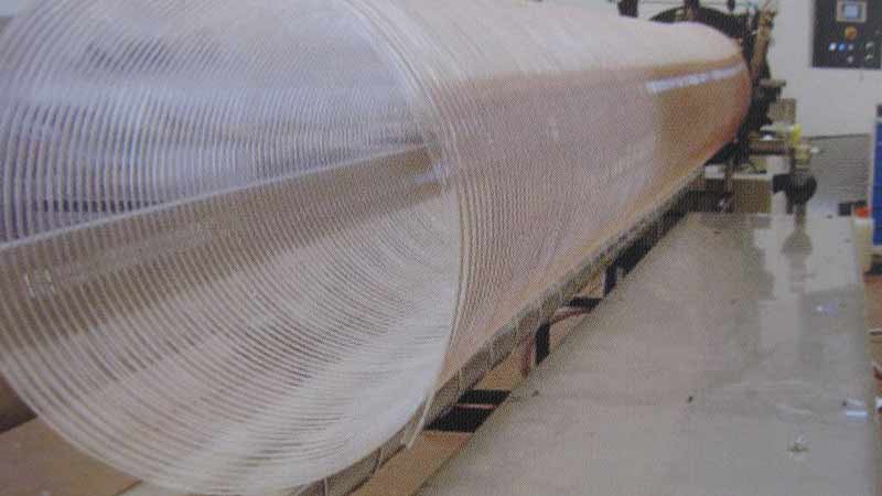 Kawat baja bertulang PU Pipe Line Produksi