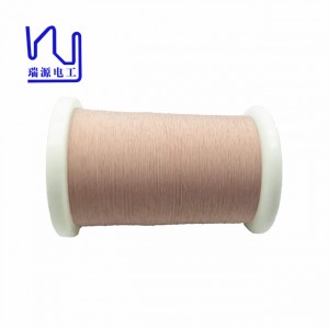 Fío trenzado de cobre esmaltado de 0,03 mm x 10 Fío de Litz cuberto de seda
