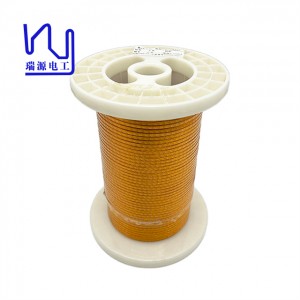 0.1mm * 600 PI Insulation Copper Enameled Wire Profiled Litz Wire