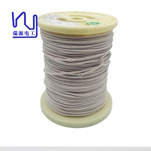 0.13mmx420 Enameled Stranded Copper Wire Nylon / Dacron Covered Litz Wire