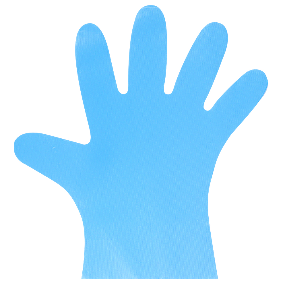 Easy-Fit Blue Hybrid Gloves (TPE)
