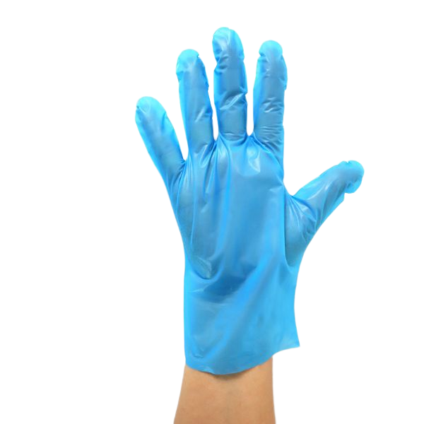 Blaue Easy-Fit Hybrid-Handschuhe (TPE)