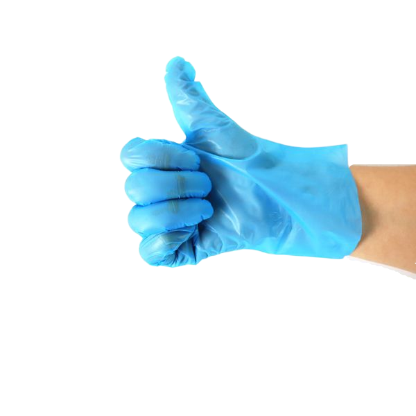 Сини хибридни ракавици лесно прилагодени (TPE)