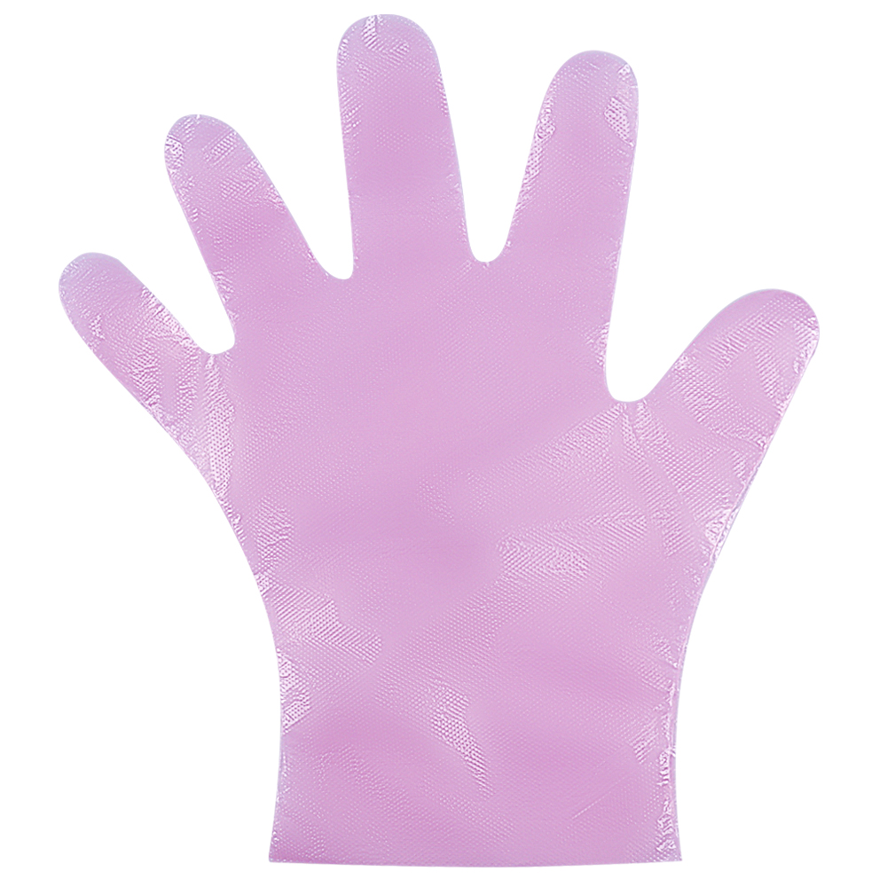 Розова LDPE ракавица за подготовка на храна која лесно се вклопува