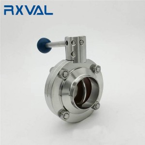 DIN Sanitary Butterfly Valve Weld End with Multi-position Handle