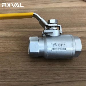 2-PC Stainless Steel Threaded Ball Valve2000 PSI(WOG)