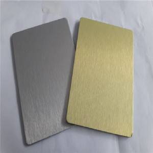 Anodized bronze brushed aluminum sheet