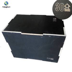 黒の木製プライオ ボックス