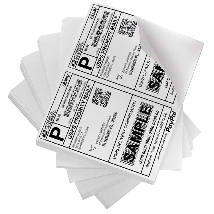 Custom 100mmx150mm 4×6 Shipping Barcode Thermal Labels Lola