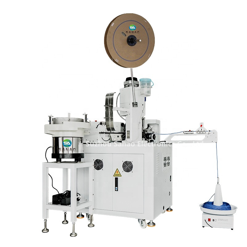 Máquina prensadora de terminales de extremos dobles e inserción de sellos-SA-CHT100 Imagen destacada