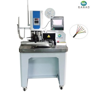 Awtomatikong multi-cores sheath cable stripping crimping machine