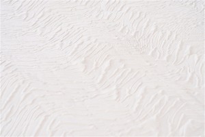 Set cearșafuri din microfibră în relief alb murdar