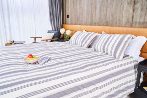 Stripes home textile bed sheet set