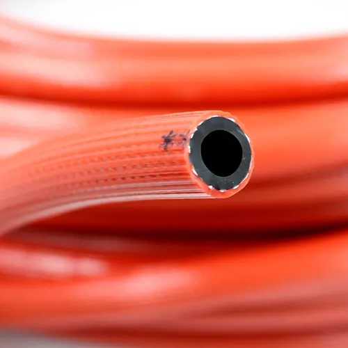 צינור צינור גז גפ"מ פלסטיק רך גמיש טבעי PVC פרופאן צינור בלחץ נמוך קלוע צינור גז PVC צינור גז תמונה מוצגת