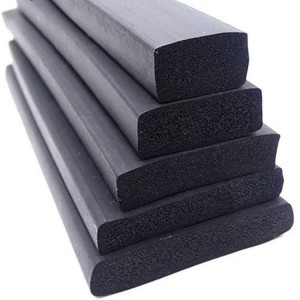 EPDM sponge rubber strips and seals
