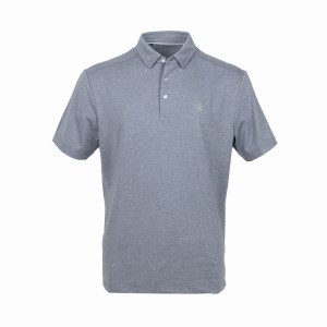 Camicie di golf per l'omi Polo Shirt Dry Fit à maniche corte Melange Performance Moisture Wicking