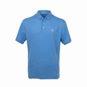 Golfskjortor för män Dry Fit Kortärmad Melange Performance Moisture Wicking Pikétröja 16eB122