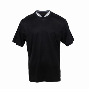 T-shirt för kvinnor och män av högsta kvalitet 100 % långhäftad bomullströja anpassad etikett även för utskrift anpassad CTTS003