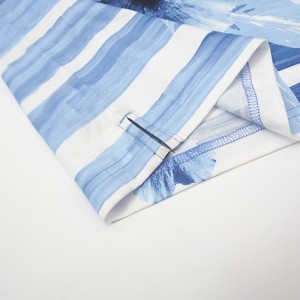 Fantasia di qualità premium per jersey di cotone doppio mercerizzato con pesci colorati stampati su tutta la polo per le vacanze estive