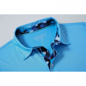 Herrpikétröjor Kortärmade Casual Solid Snygg Dry Fit Prestandadesignade golfpikétröjor med krage för män