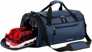 Gym bag for Separate dry and wet gym bag with shoe compartment
