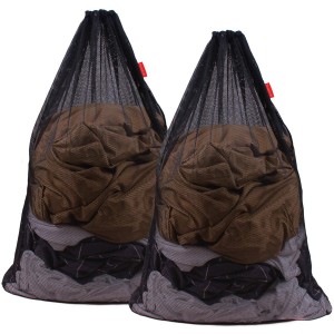 Mesh laundry bags for Heavy-duty drawstring bag is suitable for student laundry and apartment staff