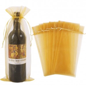 Wine gift bags for Transparent mesh bottle gift wine bag gift packaging bag