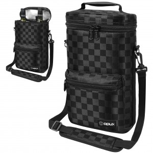 Wine cooler bag for portable wine bag shoulder strap padding is suitable for travel picnics