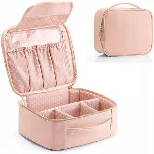 Cosmetic Bag for Organize Leather Professional Waterproof  Makeup Bag