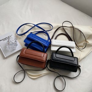 Single Shoulder Messenger Handbag Texture 2022 New Fashion Contrast Color