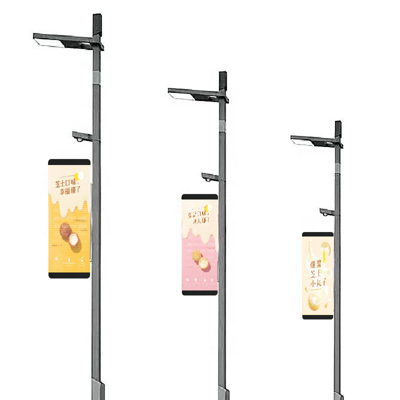 Transparant Light Pole LED Display