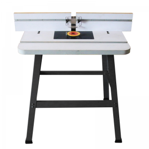 Heavy Duty Router Table with a sturdy steel braced stand