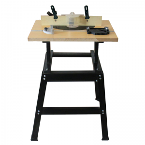 Heavy Duty Router Table with a sturdy steel braced stand