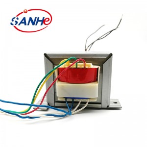 ແຜ່ນເຫຼັກຊິລິໂຄນ Laminated EI57 Low Frequency Potting AC Transformer
