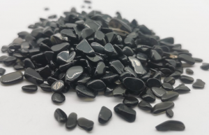 Natural Polished Black crystal Agate Stones