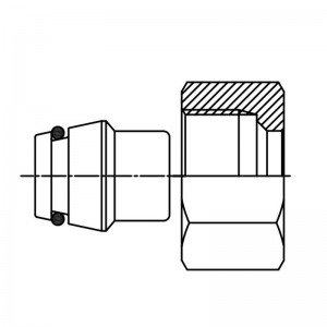 Гняздо DIN |Неабходны гідраўлічны фітынг для герметызацыі