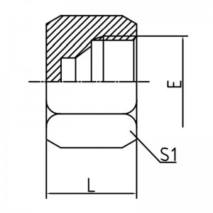 JIC 74° Female Plug |Zinc-Plated |Libreng Pagsuot ng Hydraulic Connections