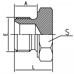 Spina doppia maschio / Sede conica a 60° |Tenuta affidabile del sistema idraulico
