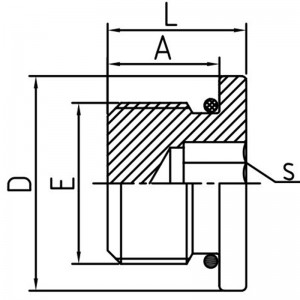 SAE Αρσενικό O-Ring στεγανοποιητικό Εσωτερικό εξάγωνο βύσμα |Λύση προσαρμογής με προστασία από διαρροές