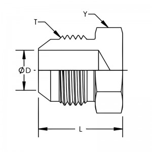အရည်အသွေးမြင့် JIC Male 37° Cone Plug |တာရှည်ခံကာဗွန်သံမဏိ |Corrosion-ခံနိုင်ရည်ရှိသည်။