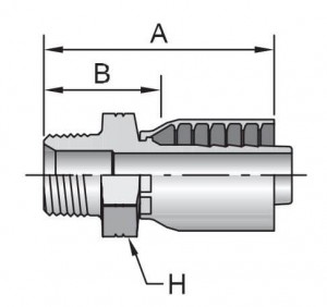 Tub conic BSP mascle rígid / Tipus d'ajust de con 60°