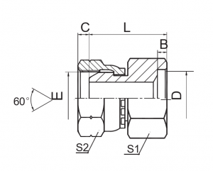 BSP Mukadzi 60° Cone / Inch Socket-Weld Tube Fittings |Yakasiyana-siyana Sarudzo dzeHydraulic Systems