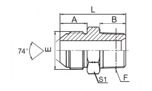 Внутрішня трубка JIC 74° з конусом / NPT |Універсальні рішення преміум-класу