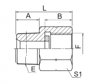 BSPT Male / BSP Pressure Gauge Connectors |Stainless vy, varahina & plastika safidy
